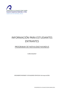 MUNDUS - Información para estudiantes entrantes