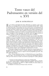 Texto vasco del Padrenuestro en versión del s. XVI