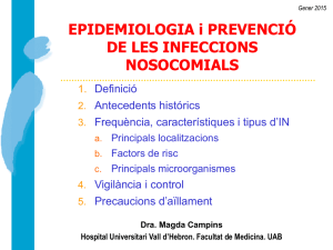epidemiologia de les infeccions nosocomials