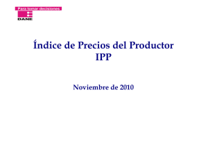 Índice de Precios del Productor IPP