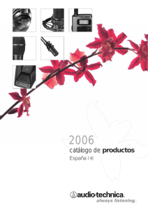 catálogo de productos - Audio