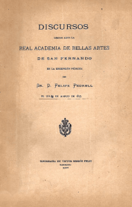 PEDRELL, Felipe - Real Academia de Bellas Artes de San Fernando