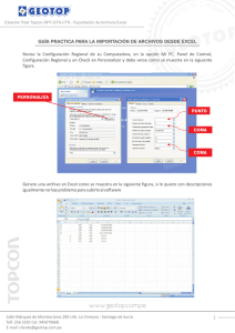 Importación de Archivos a Excel