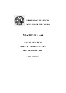 PRACTICUM II y III - Universidad de Murcia