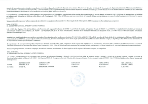 Page 1 Anuncio de actos administrativos dictados en expedientes