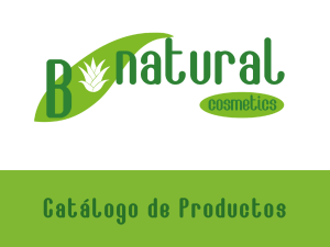 Catálogo B-Natural Cosmetics