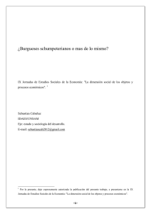 "¿Burgueses schumpeterianos o más de lo mismo? ".