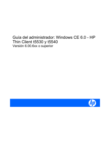 Guía del administrador: Windows CE 6.0