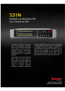 Analizador de Modulación FM Con Interfaz de Red