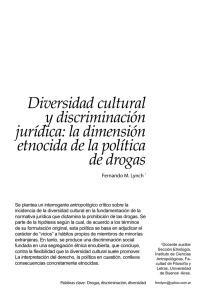 Diversidad cultural y discriminación jurídica: la dimensión