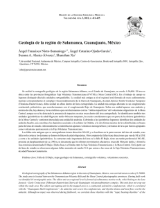 Geología de la región de Salamanca, Guanajuato, México
