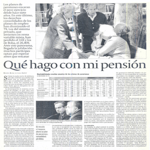 Los planes de pensiones encaran el peor ejercicio desde hace siete