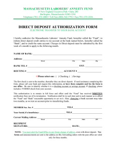 direct deposit authorization form - Massachusetts Laborers Benefit