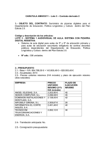 CARATULA AMH/03/11 – Lote 3 – Contrato derivado 2 1.