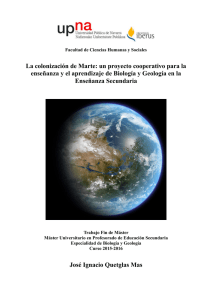 La colonización de Marte: un proyecto cooperativo - Academica-e