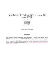 Instalación de Debian GNU/Linux 3.0 para S/390