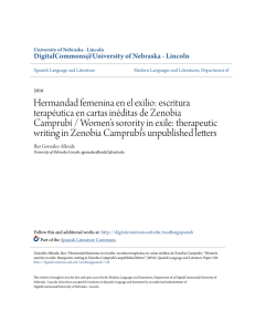 Hermandad femenina en el exilio - DigitalCommons@University of