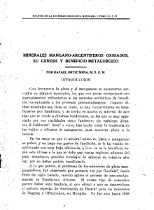 minerales mangano-argentiferos oxidados, 7` su genesis y beneficio