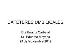 cateteres umbilicales