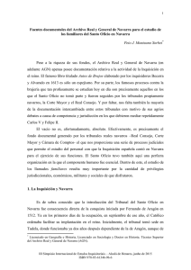 Fuentes documentales del Archivo Real y General de Navarra para