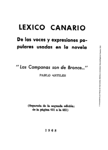 Léxico Canario de las voces y expresiones populares usadas en la
