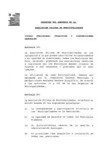estatuto del convenio de la asociacion chilena de municipalidades 01