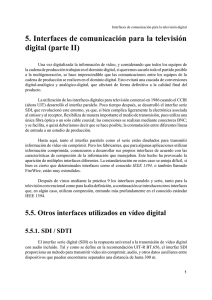 5. Interfaces de comunicación para la televisión digital (parte II)