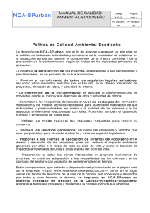 HOJA POLITICA CAE - Navarro Conde Arquitectos