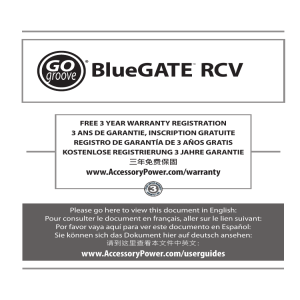 BlueGATE™ RCV - Accessory Power