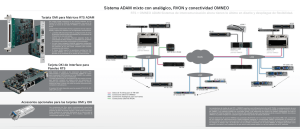 Sistema ADAM mixto con analógico, RVON y conectividad