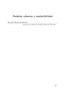 Modelos urbanos y sostenibilidad