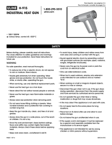 π H-915 INDUSTRIAL HEAT GUN