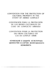 convention for the protection of cultural property in the event of