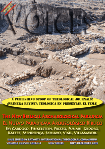 THE NEw bIbLIcAL ARcHAEOLOGIcAL PARADIGM