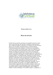 Horas de invierno - Biblioteca Virtual Universal