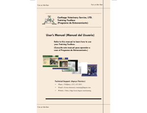 User`s Manual (Manual del Usuario)