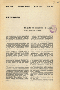 El gasto en educación en España - Ministerio de Educación, Cultura