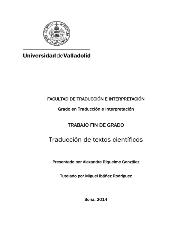 Traducci n De Textos Cient ficos