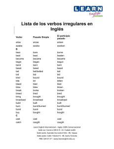 Lista de los verbos irregulares en Inglés