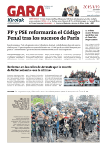 PP y PSE reformarán el Código Penal tras los sucesos de París