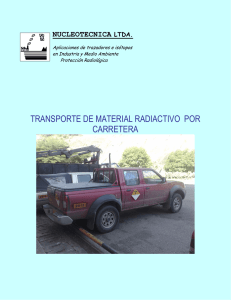 transporte de material radiactivo por carretera