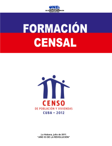 Manual de Formación Censal - Oficina Nacional de Estadísticas. Cuba