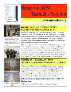 Chicago Area AATSP Winter 2014 Newsletter