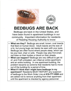 Bedbugs are back in the United States, and have been found in
