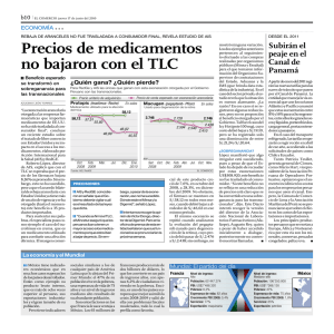 Precios de medicamentos no bajaron con el TLC