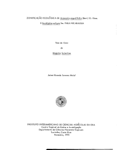 Page 1 zoNIFICAÇÃO ECOLÓGICA DE Araucaria angustifolia (Bert