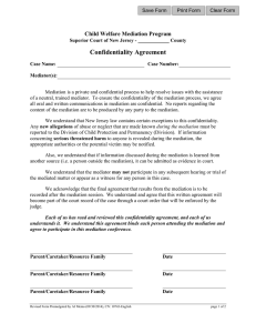 CWM - Confidentiality Agreement