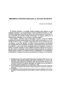 REFORMAS CONSTITUCIONALES AL ESTADO SOVIETICO