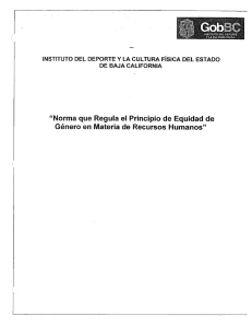 “Norma que Regula el Principio de Equidad de Género en Materia