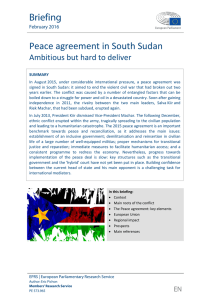 South Sudan - European Parliament